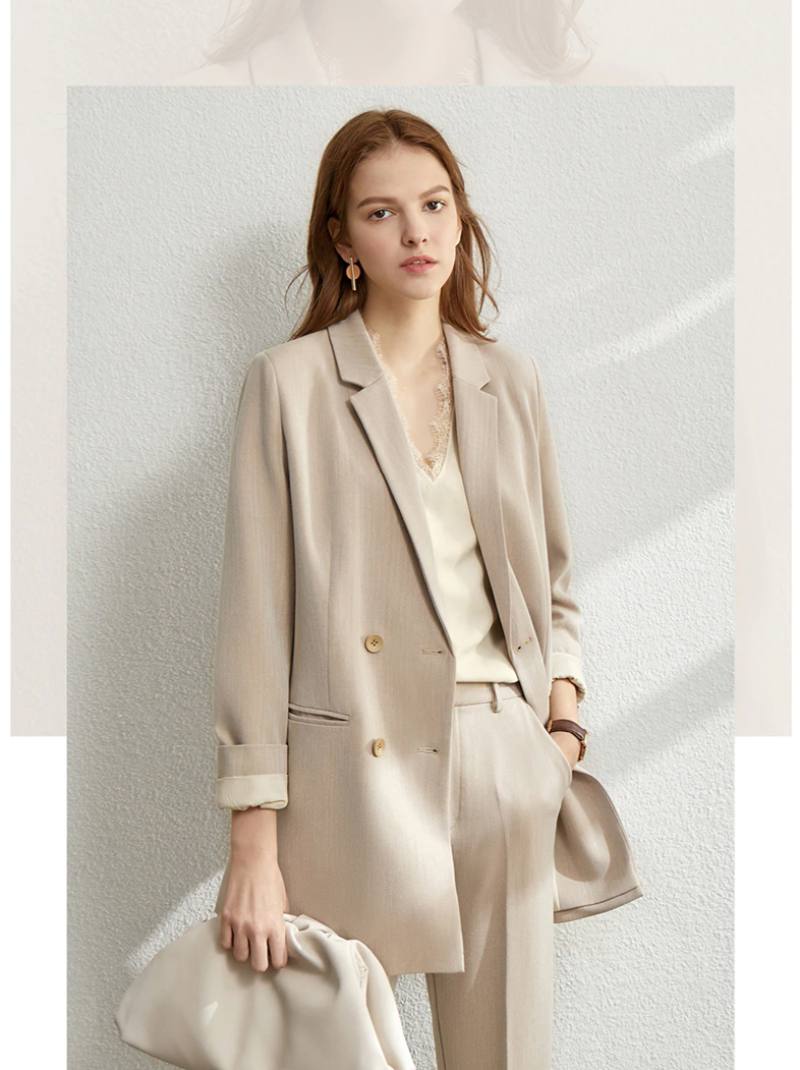 Lady Suit in All Day: Solid Blazer, Vest, High Waist Pants - Necessary Clothing Store