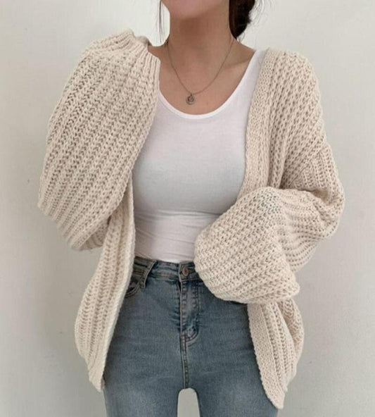 Loose Knitted Cardigan - Necessary Clothing Store