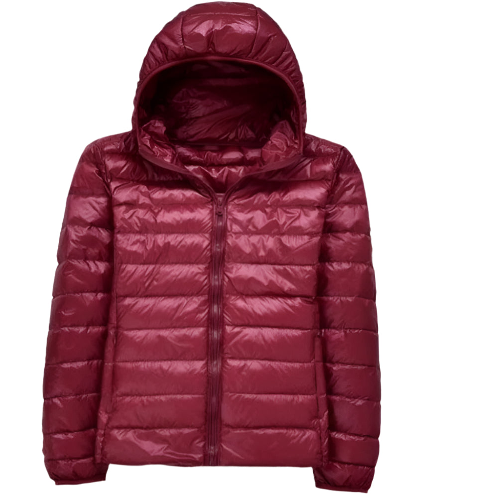 Ultralight Thin Duck Down Hooded Long Sleeve Warm Portable Coat - Necessary Clothing Store