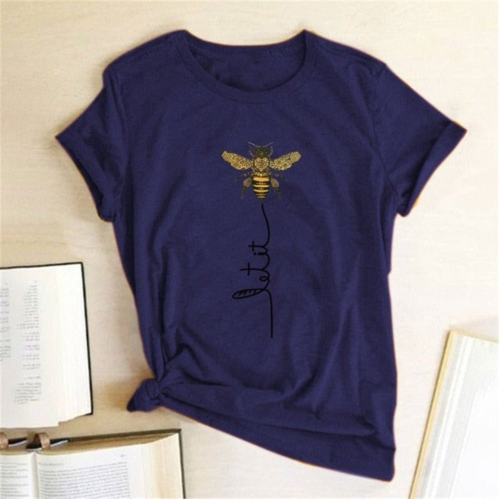 Bee Kind Aesthetics Graphic Short Sleeve Cotton t - Shirt - Necessary Clothing