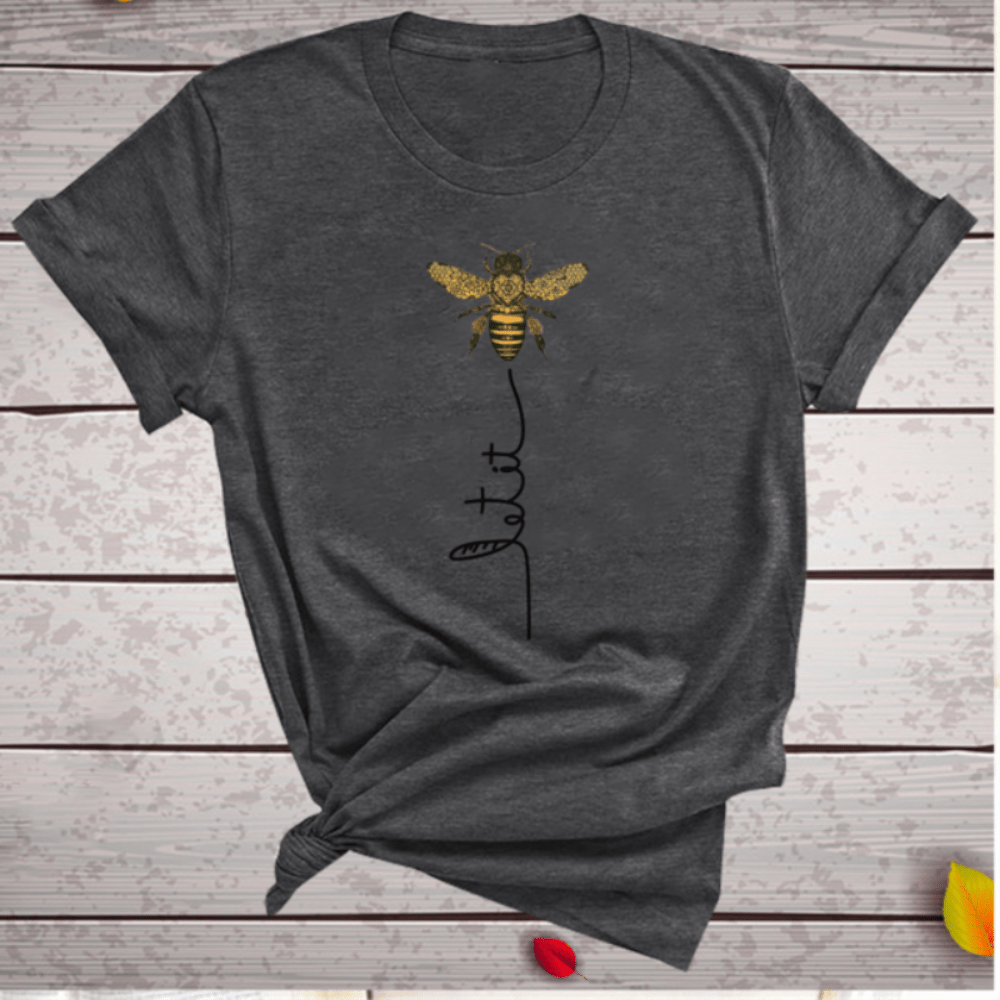 Bee Kind Aesthetics Graphic Short Sleeve Cotton t - Shirt - Necessary Clothing