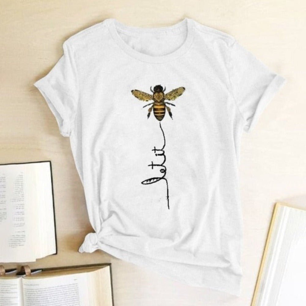 Bee Kind Aesthetics Graphic Short Sleeve Cotton t - Shirt - Necessary Clothing