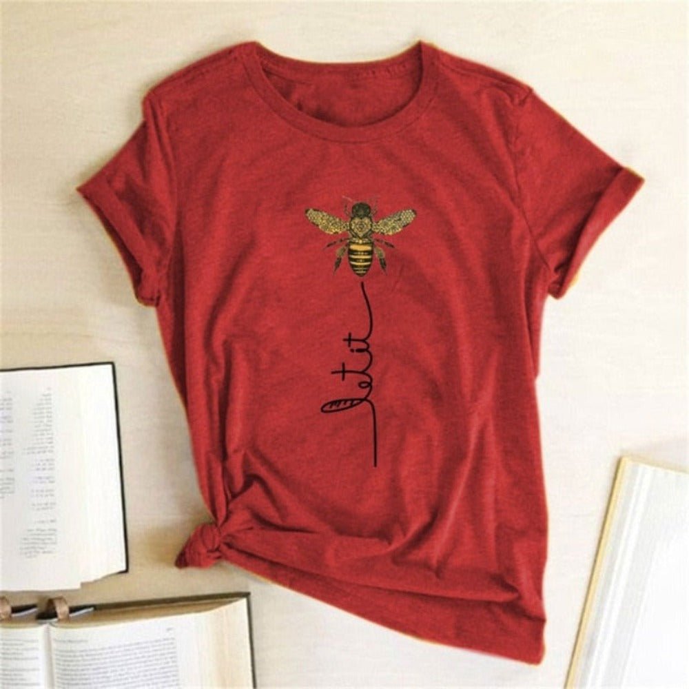 Bee Kind Aesthetics Graphic Short Sleeve Cotton t - Shirt - Necessary Clothing