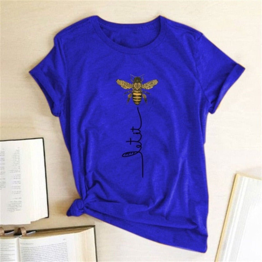 Bee Kind Aesthetics Graphic Short Sleeve Cotton t - Shirt - Necessary Clothing
