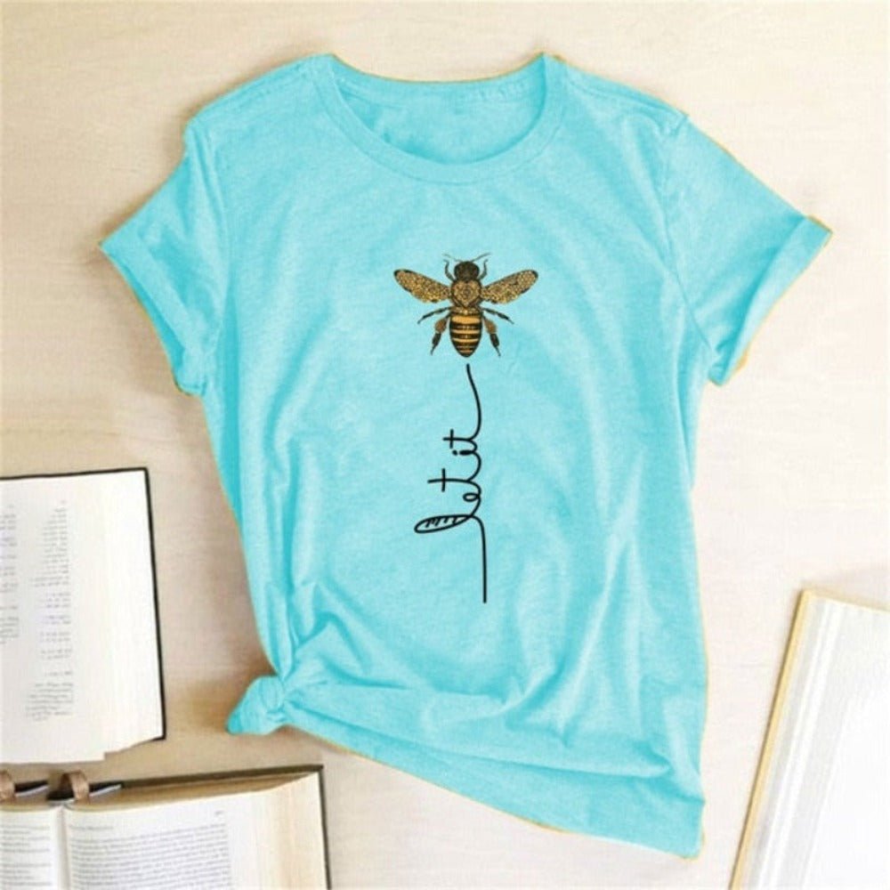 Bee Kind Aesthetics Graphic Short Sleeve Cotton t - Shirt - Necessary Clothing