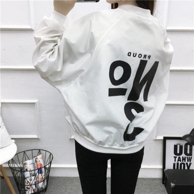 Clown Print Thin Chic Windbreaker Baseball Bomber - Necessary Clothing