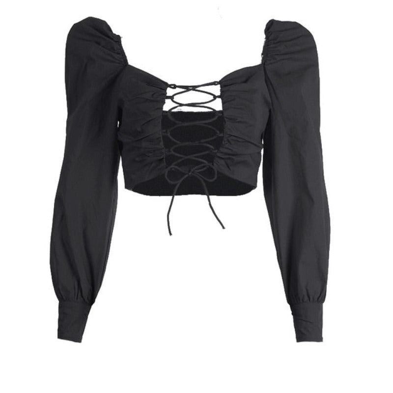 Cotton Bandage Blouse - Necessary Clothing