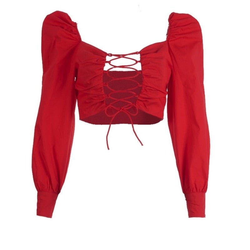 Cotton Bandage Blouse - Necessary Clothing