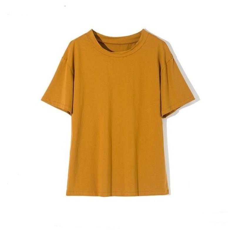 Knitted Cotton Short Sleeve T-shirt - Necessary Clothing