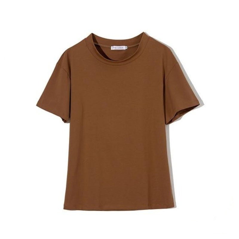 Knitted Cotton Short Sleeve T-shirt - Necessary Clothing