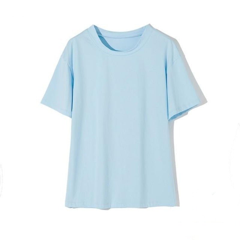 Knitted Cotton Short Sleeve T-shirt - Necessary Clothing