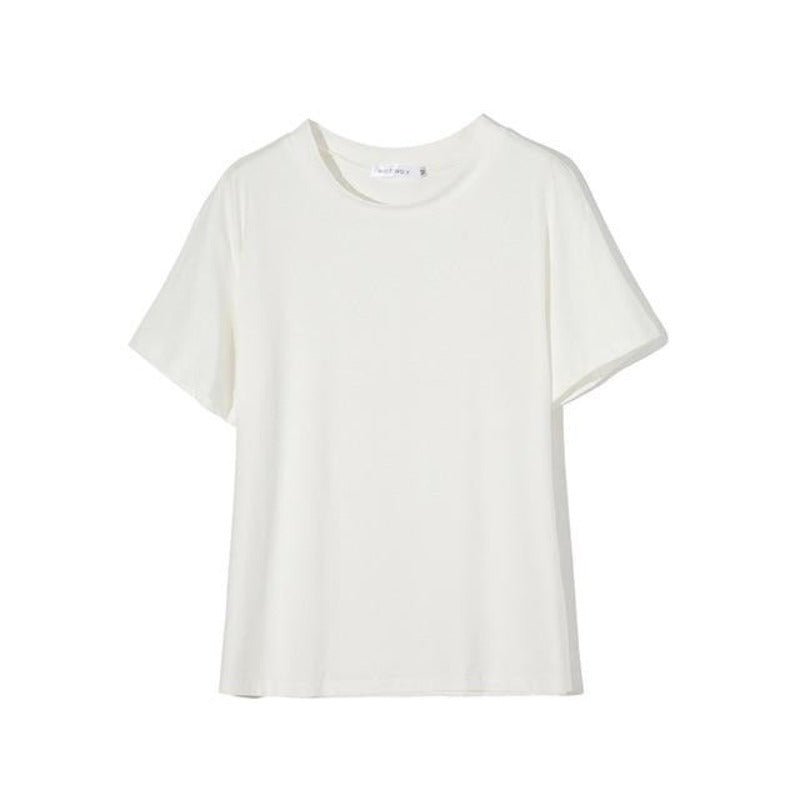 Knitted Cotton Short Sleeve T-shirt - Necessary Clothing