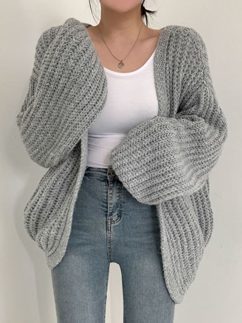 Loose Knitted Cardigan - Necessary Clothing