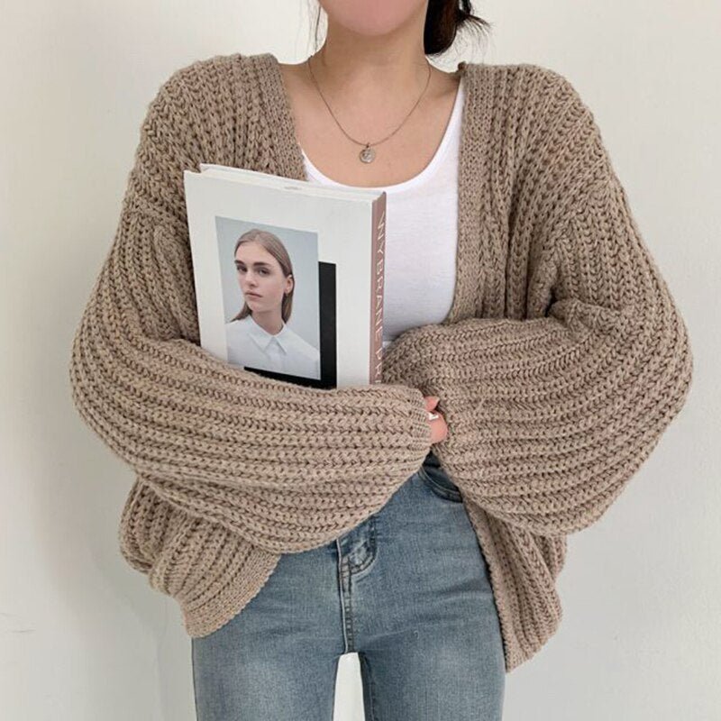 Loose Knitted Cardigan - Necessary Clothing