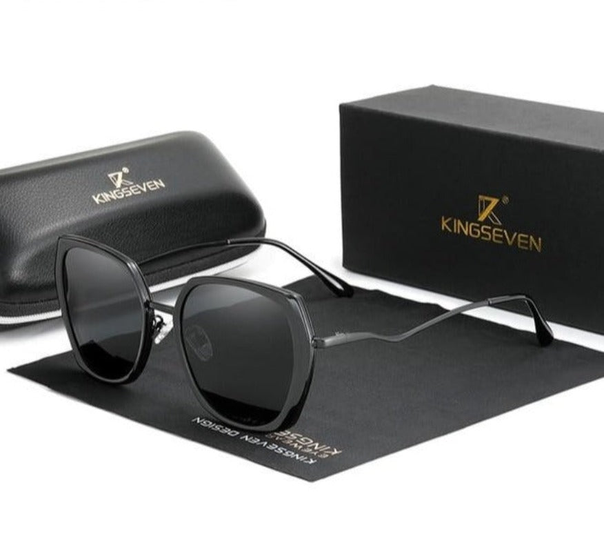 Luxury Brand Design Gradient Polarized Lens Butterfly Style Sunglasses - Necessary Clothing