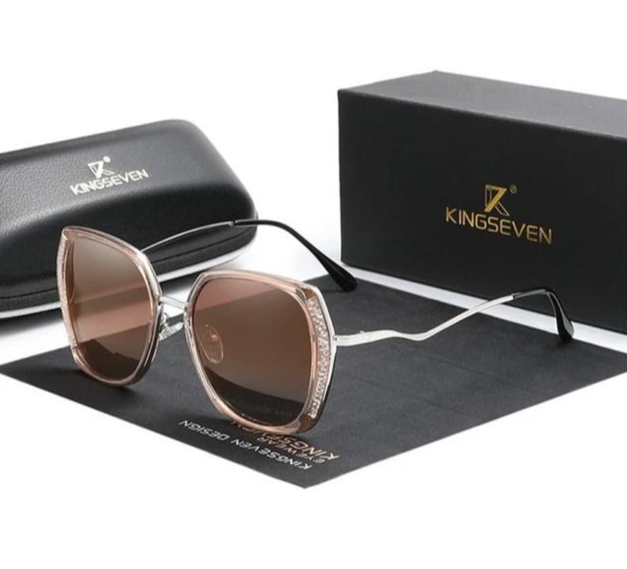 Luxury Brand Design Gradient Polarized Lens Butterfly Style Sunglasses - Necessary Clothing