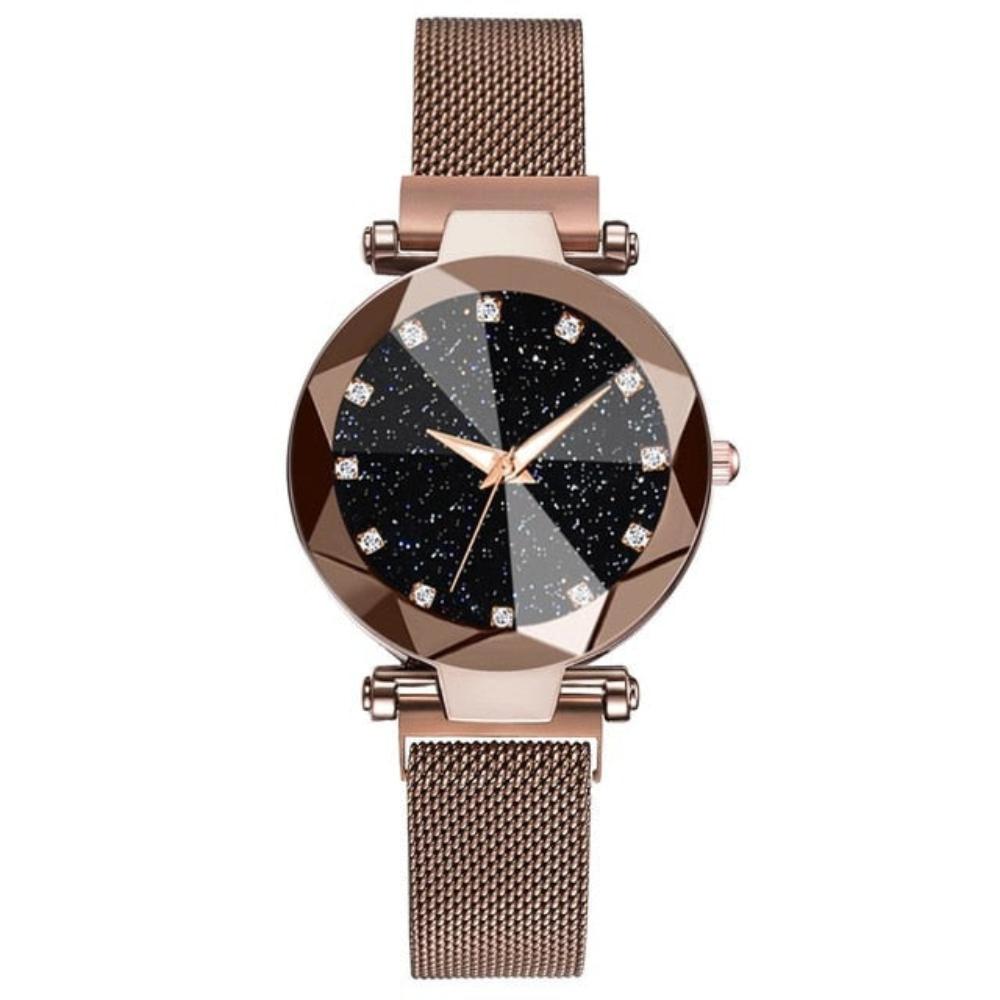 Magnetic Starry Sky Clock Luxury Diamond Quartz Wristwatches - Necessary Clothing