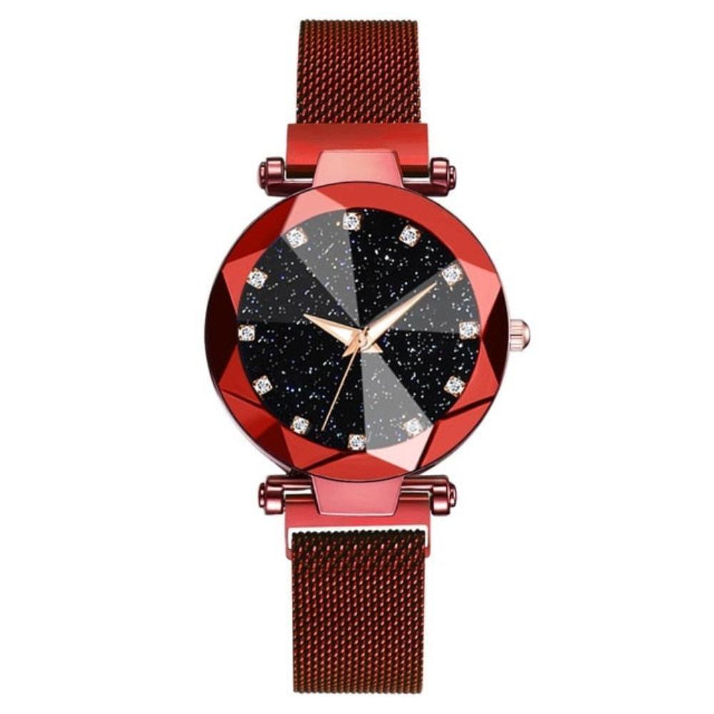 Magnetic Starry Sky Clock Luxury Diamond Quartz Wristwatches - Necessary Clothing