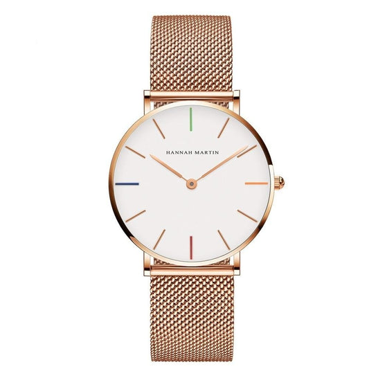 Mesh Rose Gold Waterproof Ladies Watch - Necessary Clothing
