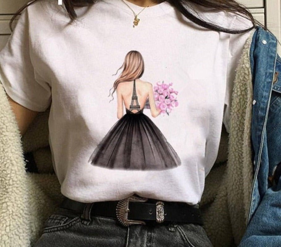 Print Cartoon Funny Top - Necessary Clothing
