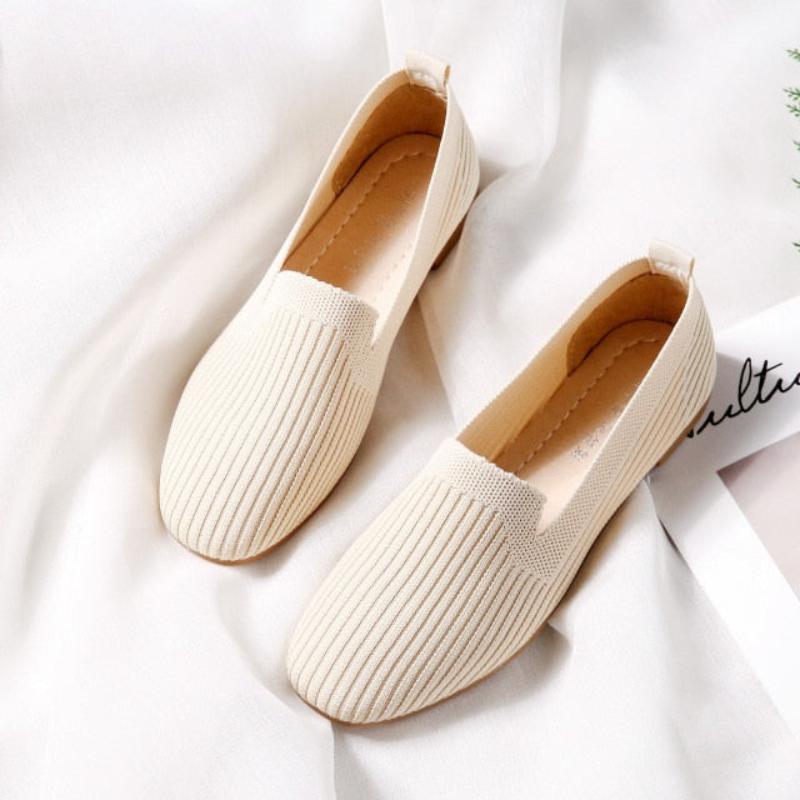 Pointed Toe Breathable Knit Loafers - Necessary Clothing Store