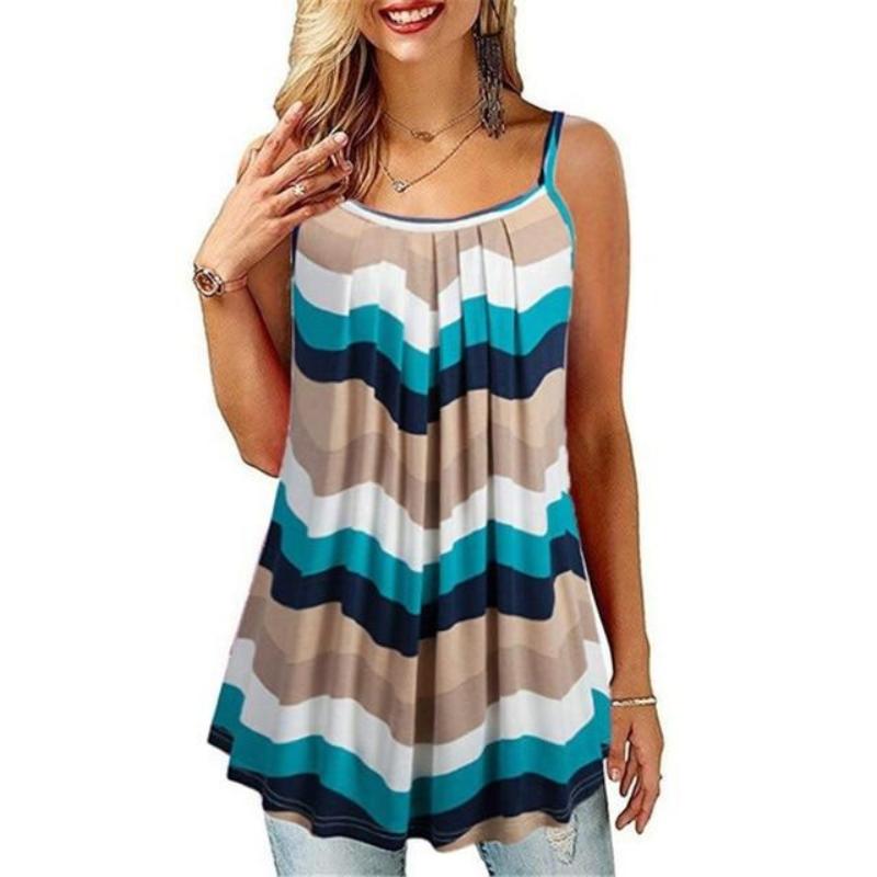 Floral Print Casual Loose Tank - Necessary Clothing Store