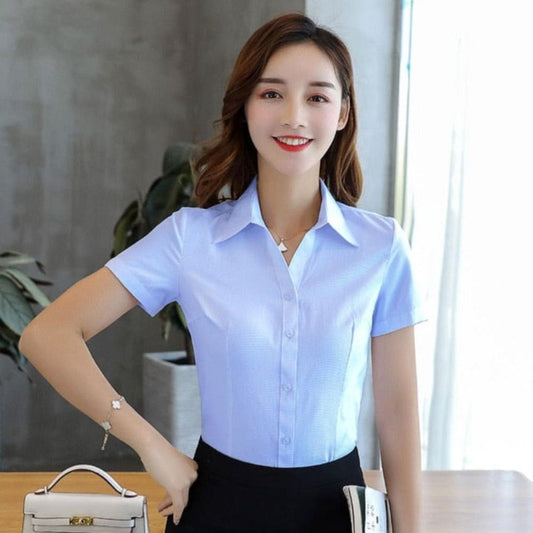 Cotton Short Sleeve Blouse - Necessary Clothing Store