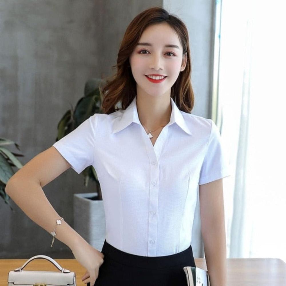 Cotton Short Sleeve Blouse - Necessary Clothing Store