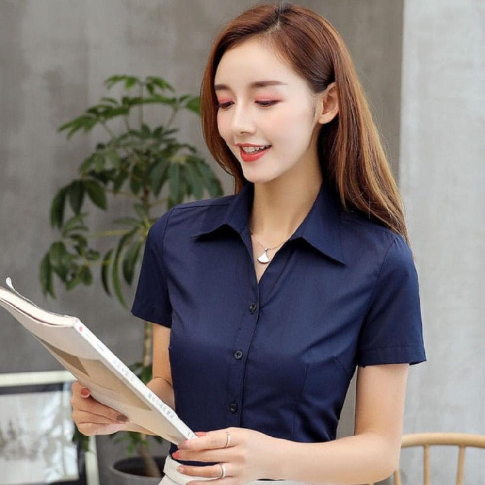 Cotton Short Sleeve Blouse - Necessary Clothing Store