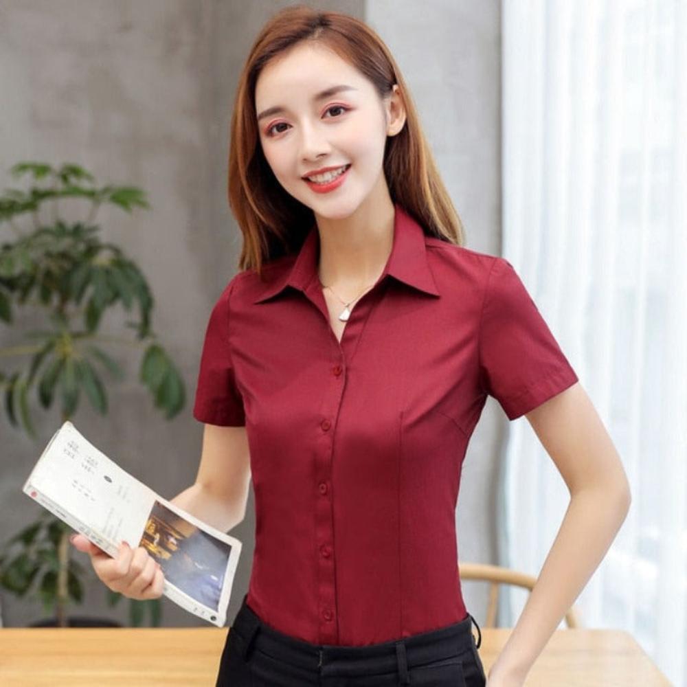 Cotton Short Sleeve Blouse - Necessary Clothing Store
