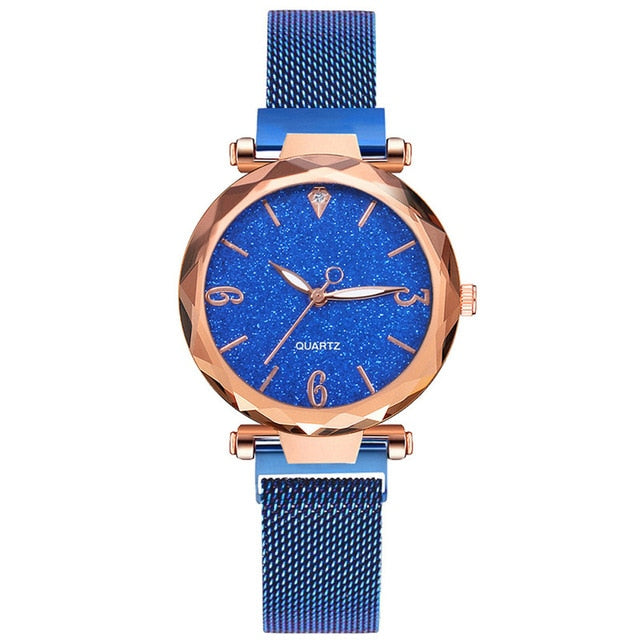 Top Brand Luxury Magnetic Starry Sky Mesh Wrist Watch - Necessary Clothing Store