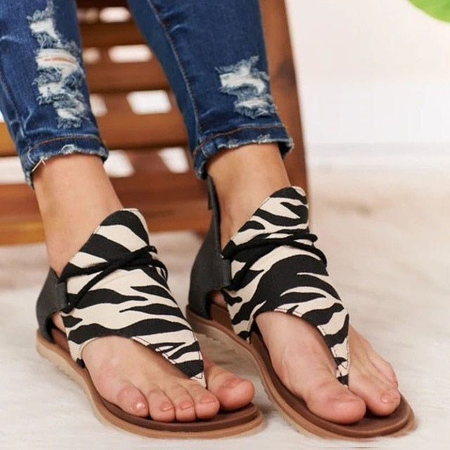 Leopard Pattern Anti-slip Sandals - Necessary Clothing Store