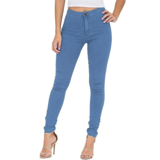 Slim Skinny High Waist Denim Pencil Stretch Jeans - Necessary Clothing Store