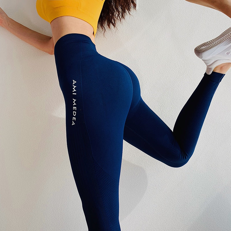 Seamless Fitness Tummy Control Gym High Waist Skinny Leggings - Necessary Clothing Store