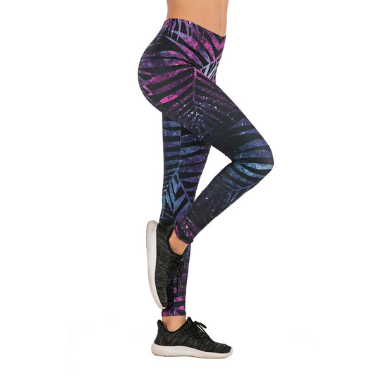 Fluorescent Tree Slim High Waist Leggings - Necessary Clothing Store