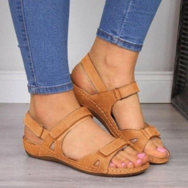 Soft Comfortable Flat  Open Toe Sandals - Necessary Clothing Store