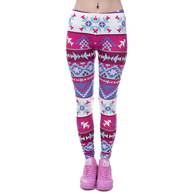 Printing Slim High Waist  Leggings - Necessary Clothing Store