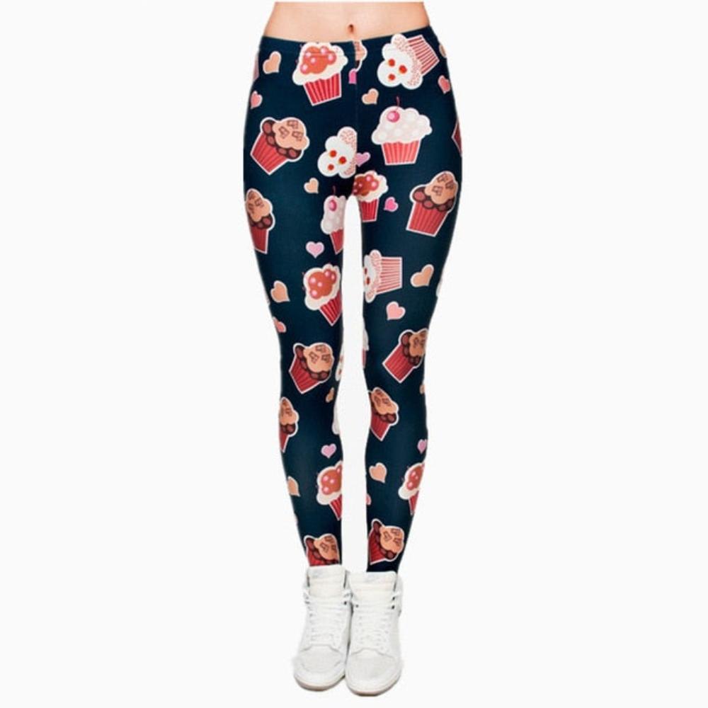 Printing Slim High Waist  Leggings - Necessary Clothing Store