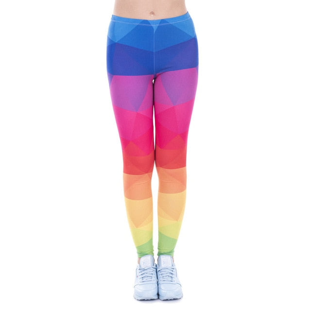 Printing Slim High Waist  Leggings - Necessary Clothing Store