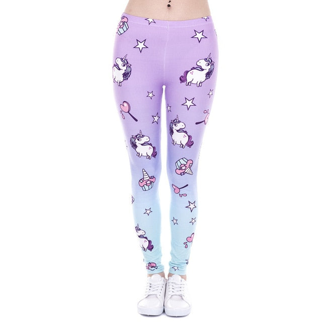 Printing Slim High Waist  Leggings - Necessary Clothing Store