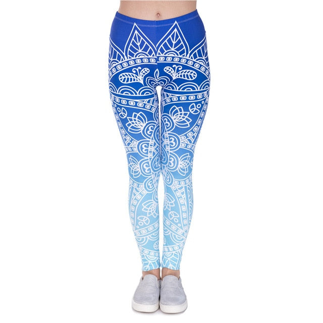 Printing Slim High Waist  Leggings - Necessary Clothing Store
