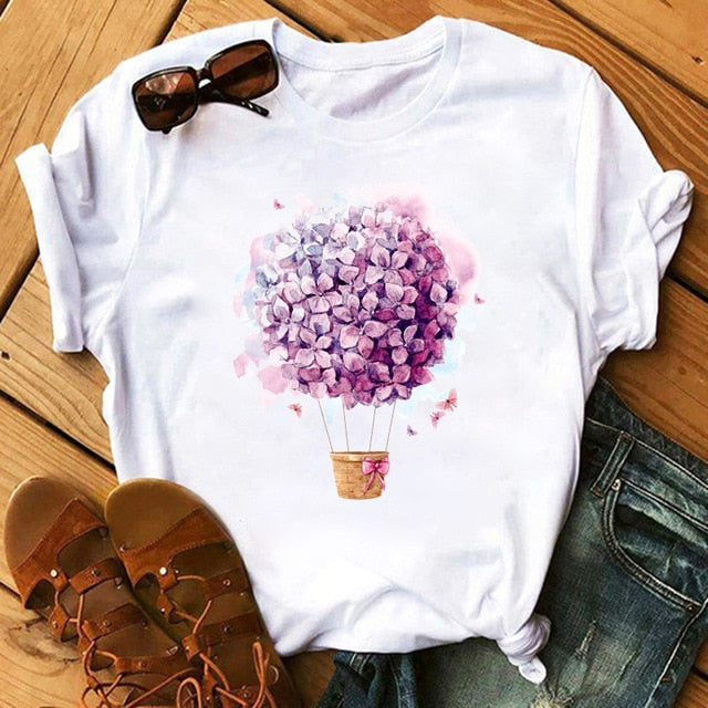 Cartoon T-shirt Short Sleeve - Necessary Clothing Store