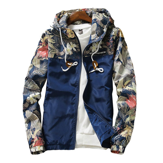 Hooded Wind-Breaker Zipper Lightweight Jacket - Necessary Clothing Store