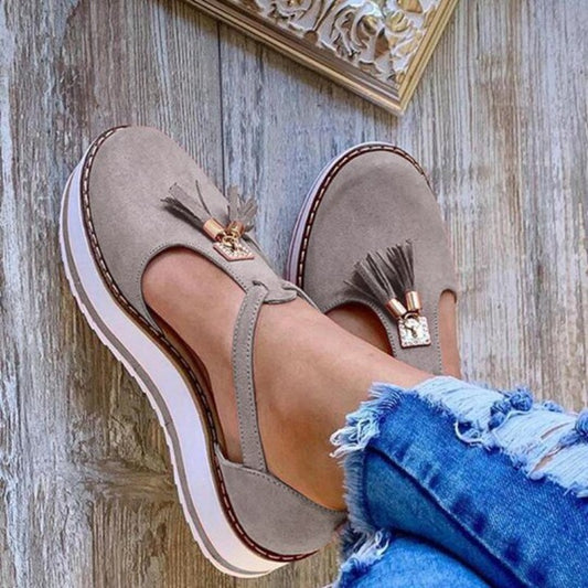 Flock Flat Platform Sandals - Necessary Clothing Store