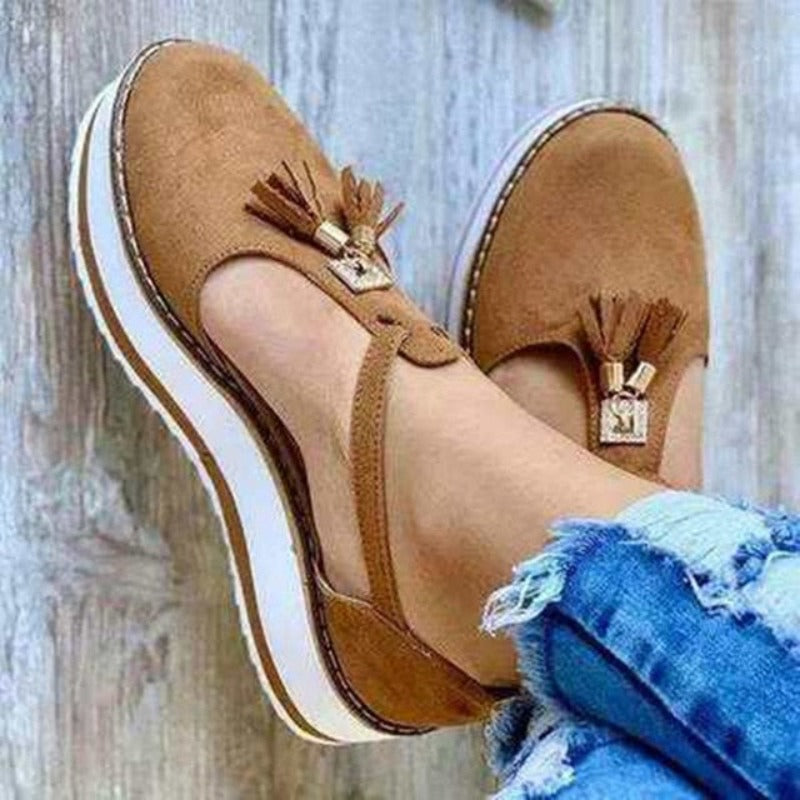 Flock Flat Platform Sandals - Necessary Clothing Store