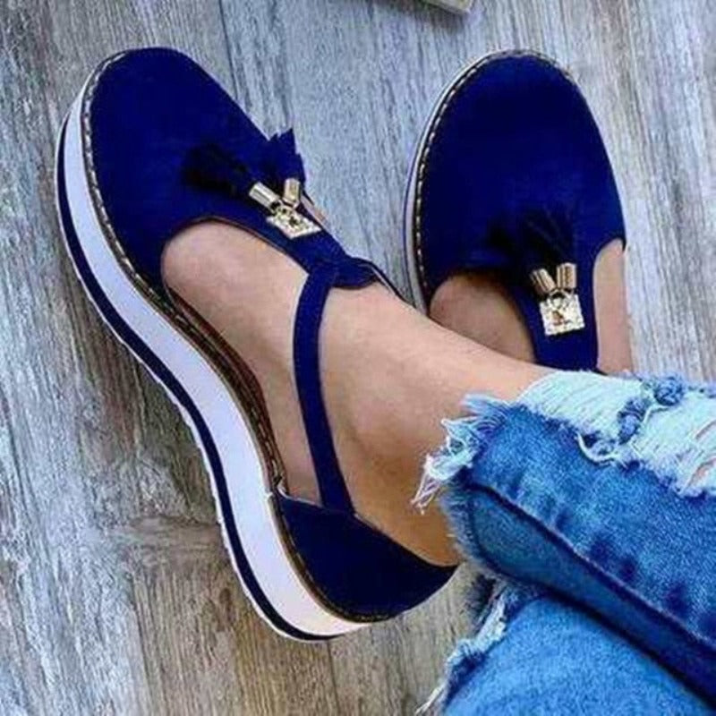 Flock Flat Platform Sandals - Necessary Clothing Store