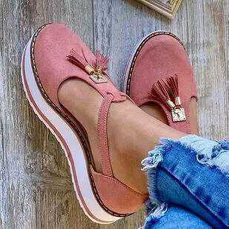 Flock Flat Platform Sandals - Necessary Clothing Store