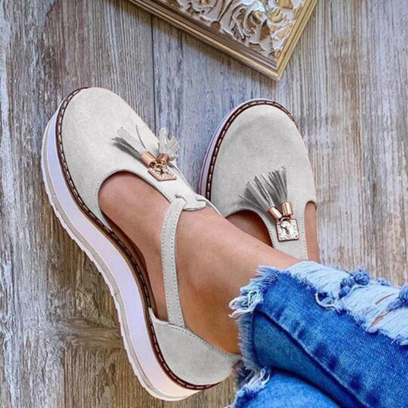 Flock Flat Platform Sandals - Necessary Clothing Store