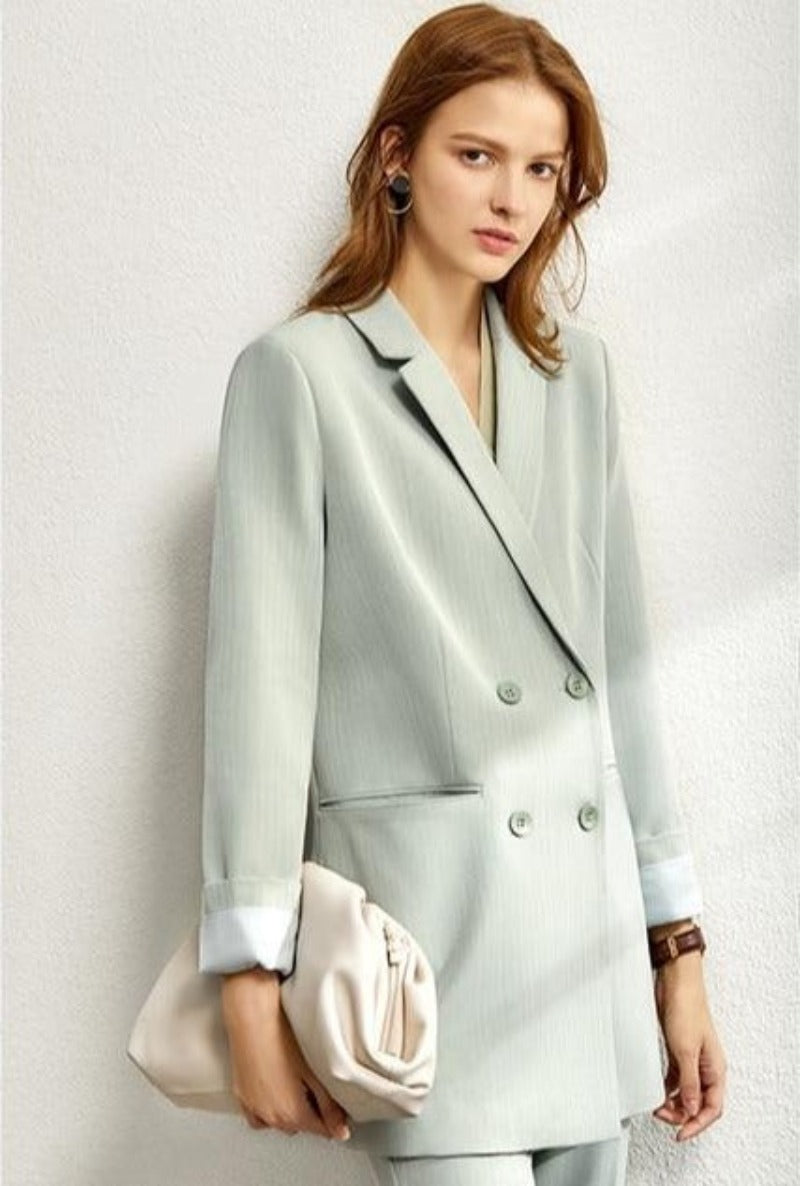 Lady Suit in All Day: Solid Blazer, Vest, High Waist Pants - Necessary Clothing Store