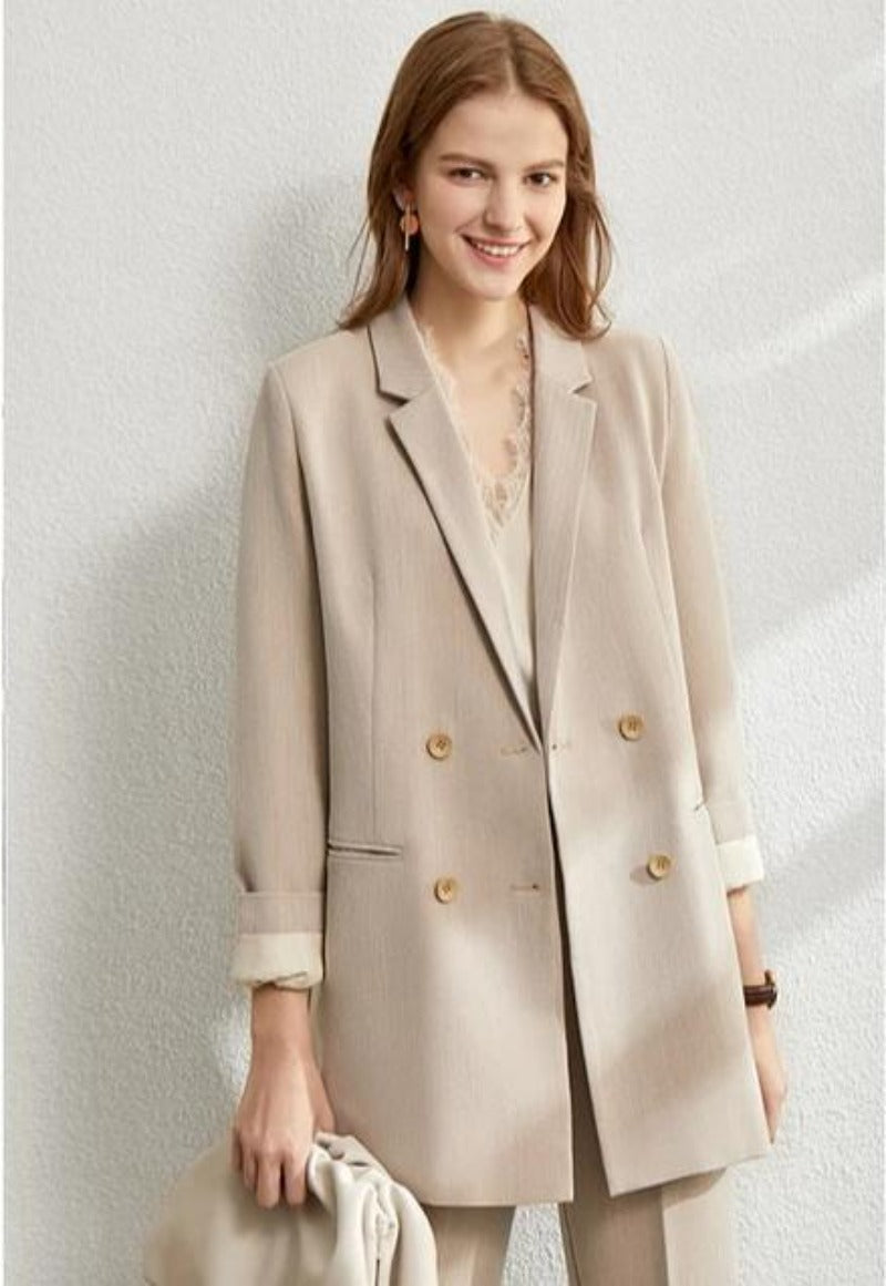 Lady Suit in All Day: Solid Blazer, Vest, High Waist Pants - Necessary Clothing Store